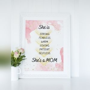 Wall Art Print/Gift for Mom, Momma, Mama, Mother